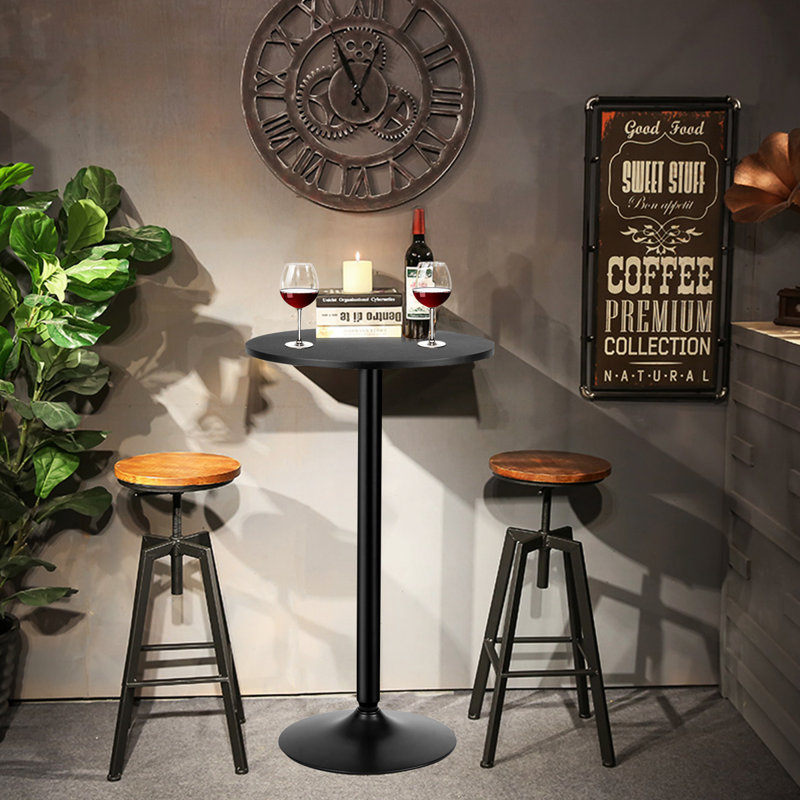 Pompen Round Metal Base Dining Table