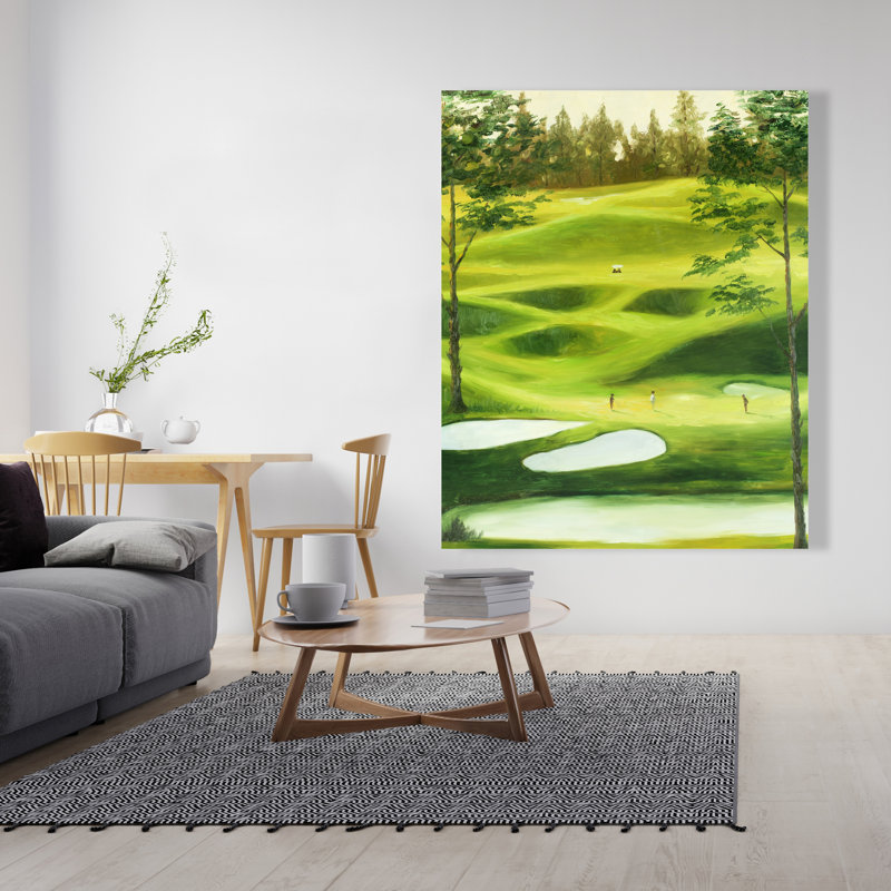 Grand terrain de golf - passe-temps toile blanche pour la décoration intérieure