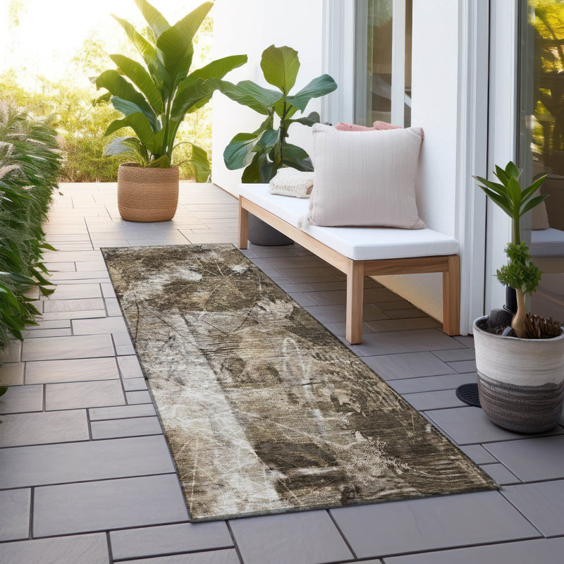Caseville Abstract Indoor Rug, Runner 2'3" x 7'6"