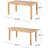 Expandable Table In Natural - Wood Dining, 34.75"Depth X 61.58"Width 29.14"Height Attractive Dining Use,