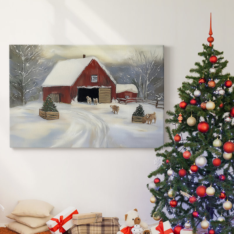 Christmas Holiday Arts - Toile tendue avec châssis XMA171602, H 12 po x l 18 po