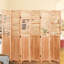 6 cloisons pliantes en bois naturel, l 82,8 po x H 65 po avec charnières en métal, finition pour la décoration intérieure
