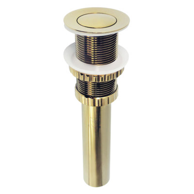 Kingston Brass Coronet Brass Push Pop-Up Bathroom Sink Drain