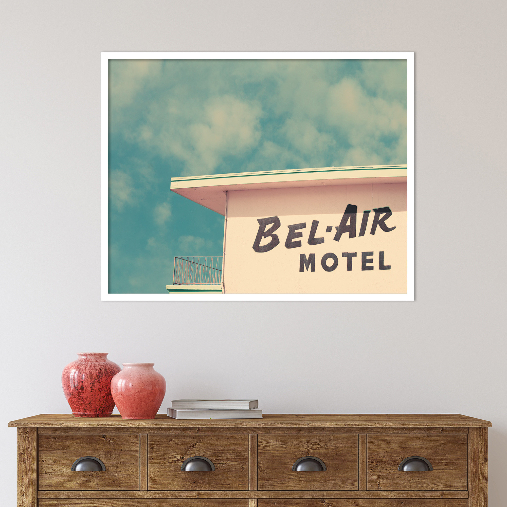 BelAir by Robert Cadloff, White, 27.25" H x 34.25" W x 0.88" D