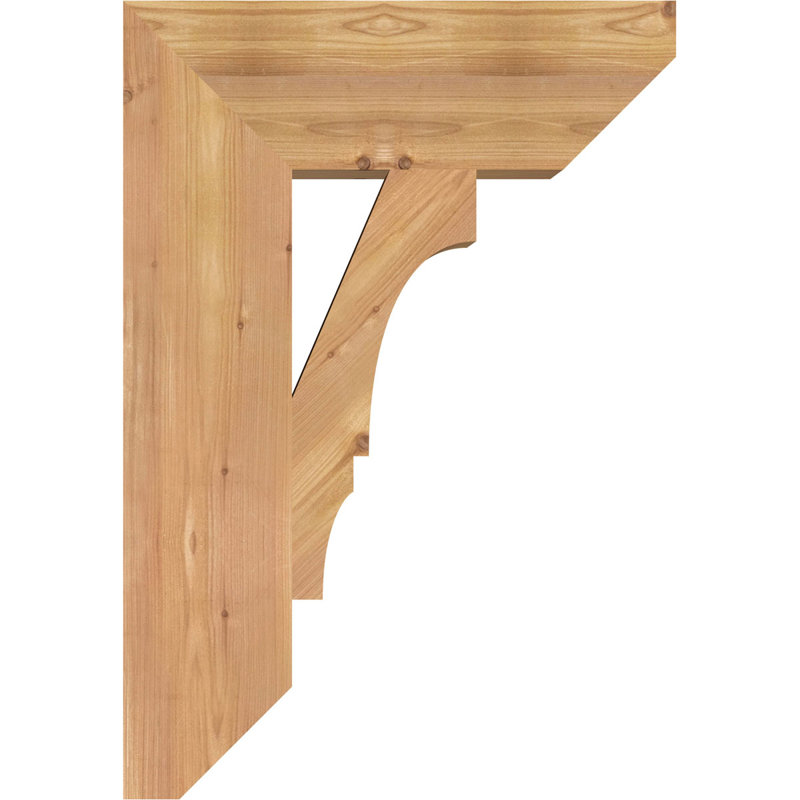 Support à lattes l 5 5 po x P 18 po x H 26 po, cèdre rouge de l'Ouest, H 26 po x l 5,5 po x P 18 po, Lisse, Cèdre rouge