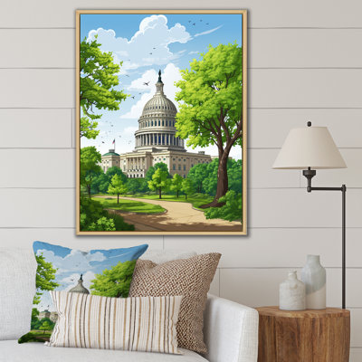 " White House In Spring Washington "