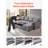 U Shaped Sofa Bed, Convertible Sofa Bed with 2 Side Pockets, 2 Pillows and Double Chaise, 6-Seat Pull Out Sleeper Couch with Large Storage Capacity for Living Room, Apartment, Metal Frame, Gray