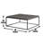 Tekoa - Coffee Table - Dark Brown