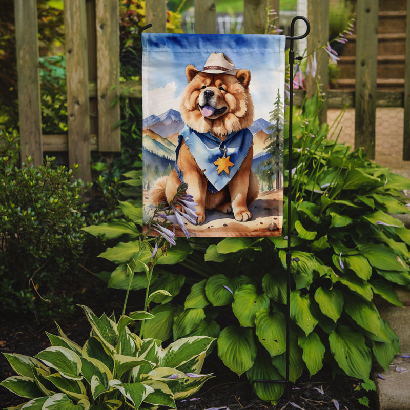 Drapeau Cowboy Welcome Garden, Chow-chow