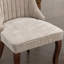 Ensemble de 2 chaises d'appoint rembourrées, velours beige doux, pieds en bois massif, L 25,2 po x l 19,7 po x H 37,5 po