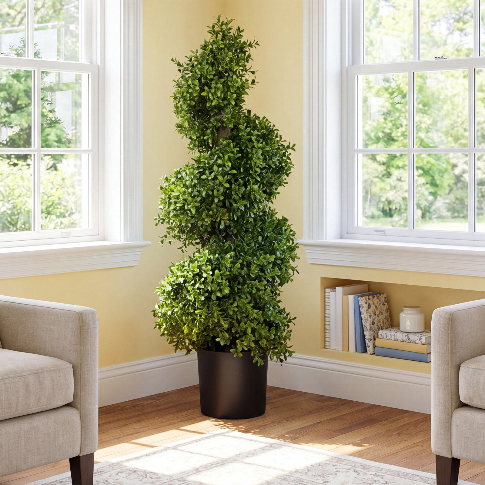 33'' Faux Boxwood Topiary
