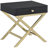 Justine Contemporary Rectangular 1-Drawer Accent Table with Metal "X" Shape Base-1441561970-1441561967