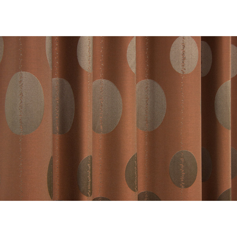 PeoPles Pencil Pleat Room Darkening Single Curtain, Brown, 135cm Width x 225cm Drop