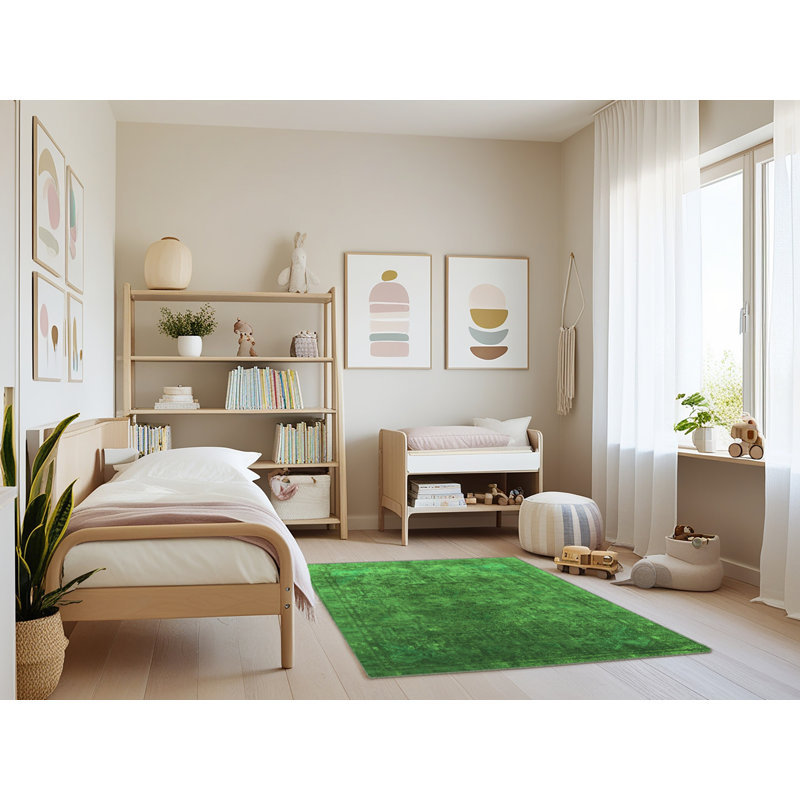 Washable Oriental Indoor Rug, Rectangle 4' x 6'