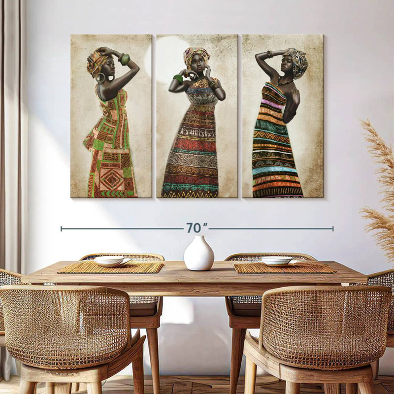Leisha African Elegance, 42" H x 65" W