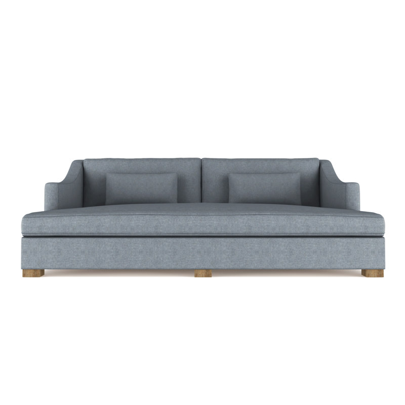 Crosby Slope Arm Daybed, Vintage Leather Blanc, Weathered