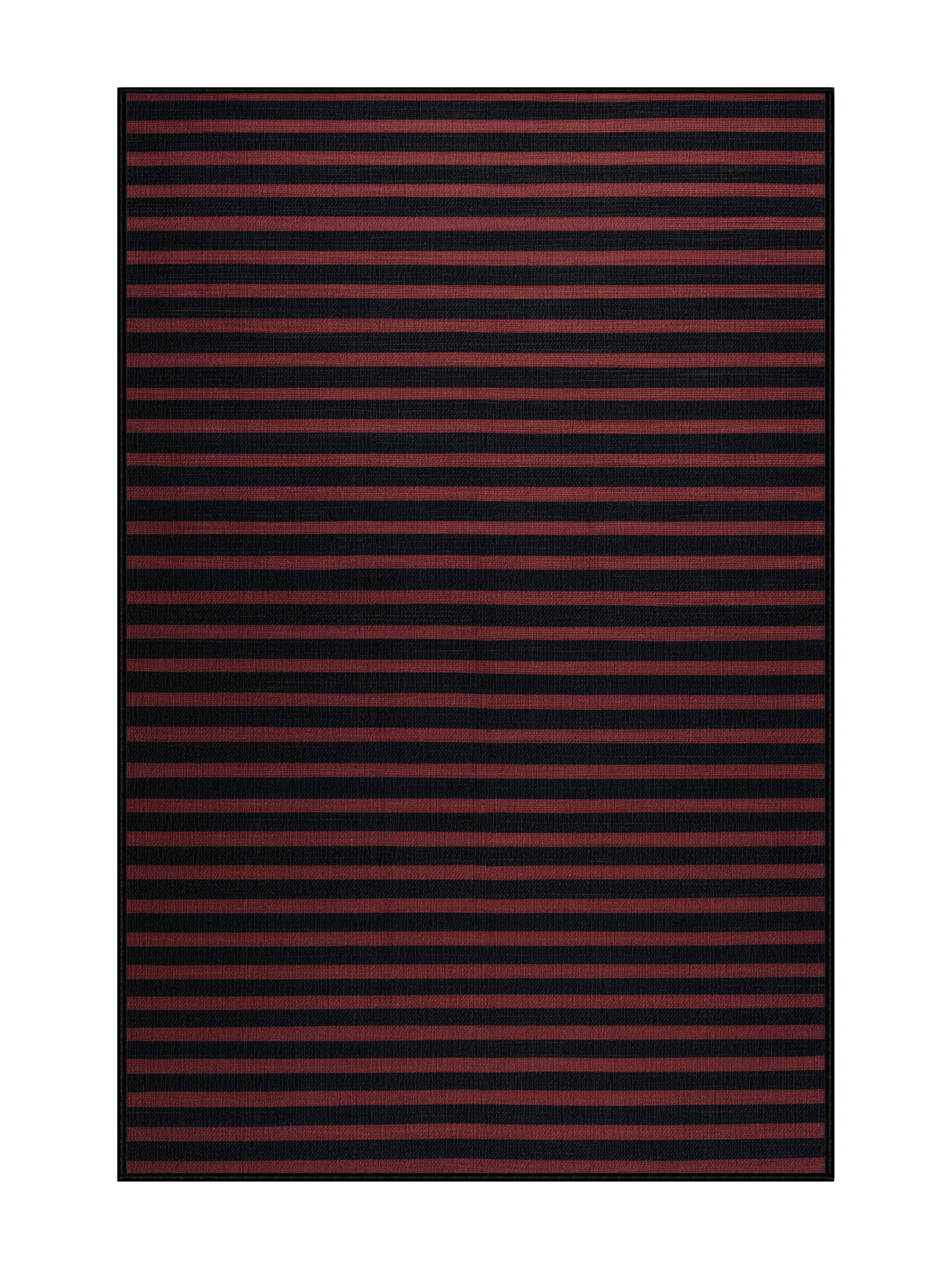 Hokku Designs Machine Washable Horizontal Stripes Gray Area Rug | Wayfair