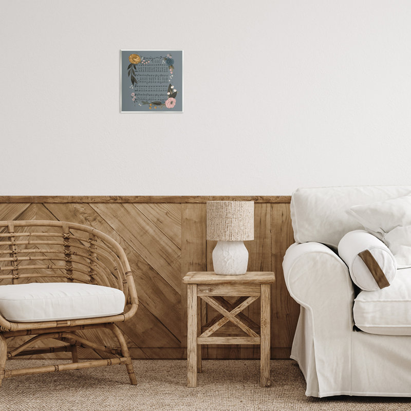 «Amazing Grace Floral Hymn», art mural sur bois par Loni Harris