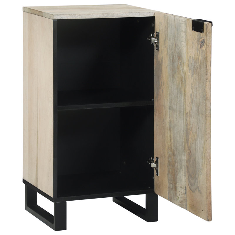 40cm Solid Wood Sideboard, White