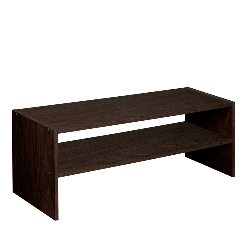 Stackable 6 Pair Shoe Rack 2 Shelf Storage Unit by ClosetMaid, Espresso