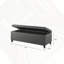 Banc de rangement capitonné à fermeture douce-816055113