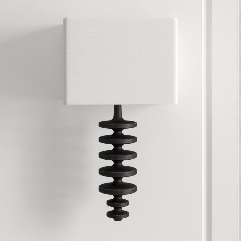 Fishbone Sconce, Ebony