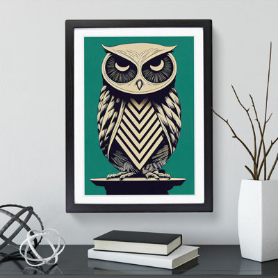Sitting Owl - Framed Print