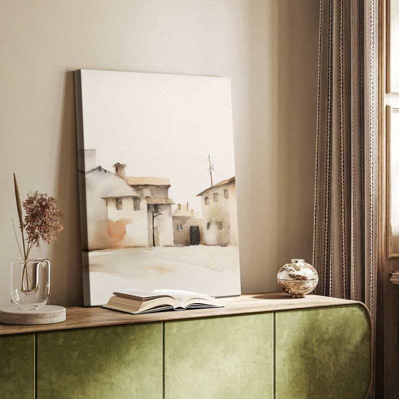 Paysage rétro XXVI - galerie Cavas sur mesure, H 60 po x l 40 po