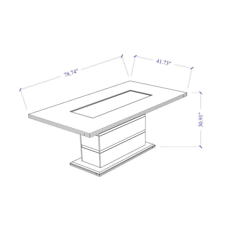 ARIYA BLACK DINING TABLE