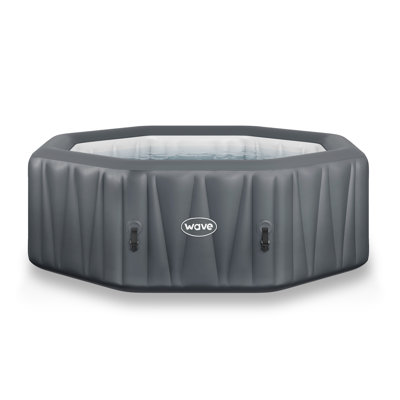 Wave Aegean | 6-Person Octagon Inflatable Hot Tub | 130-Jet PVC Spa with Integrated Heater