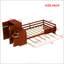 Lit plateforme simple en bois avec bibliothèque et garde-robe mobile-780414908