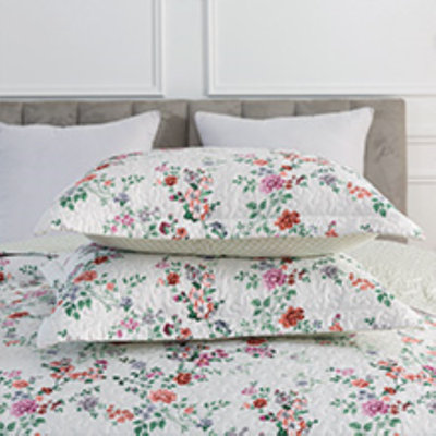 HoneiLife hedge White Blended Quilting 3-Piece Queen Size Bedding sets