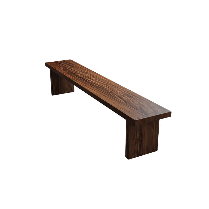 Banc en bois massif Kaile, H 17,71 po x l 78,74 po x P 11,81 po