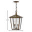 Lanterne suspendue d'extérieur à 3 lumières H 17,75 po Huntersfield-55180490