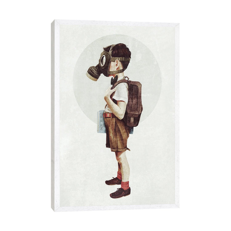 Back To School by Mike Koubou - Gallery-Wrapped Canvas Giclée on Canvas, 66.04 cm H x 45.72 cm W, White Floater Framed