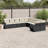 Vidaxl Garden Sofa Set Black, Cream White