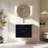 Westbury 24 In Single Sink Wallmount Bath Vanity In Smoked Oak With Carrara Engineered Stone Top-1717382020-1717382021