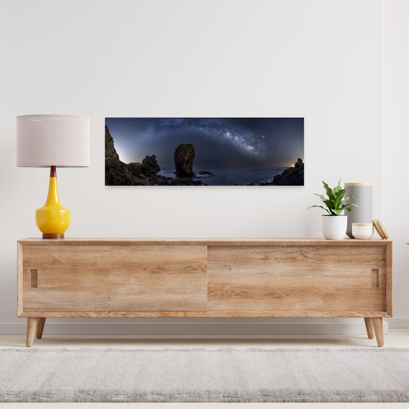 Milky Way Coast by Manuel Jose Guillen - Wrapped Canvas Panoramic Print, 30.48 cm H x 91.44 cm W