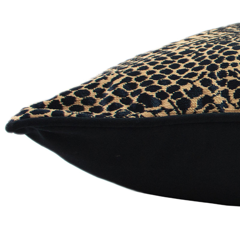 Fordland Animal Print Rectangular Cushion, Gold, Polyester/Polyfill