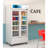 39 in. Commercial 2-Glass Door Merchandiser Refrigerator, 21.9 cu. ft. in White (KM-MDR-2GD-39)