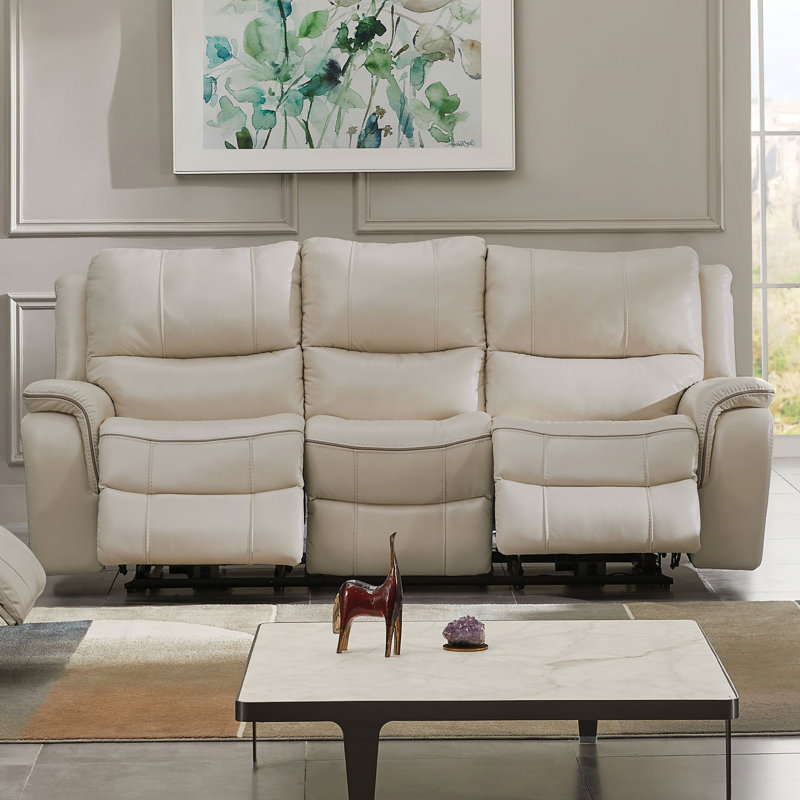 Canapé inclinable rembourré 88 "Virtyt, Polyester beige