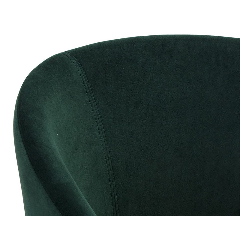 Upholstered Dining Chair, Deep Green Sky
