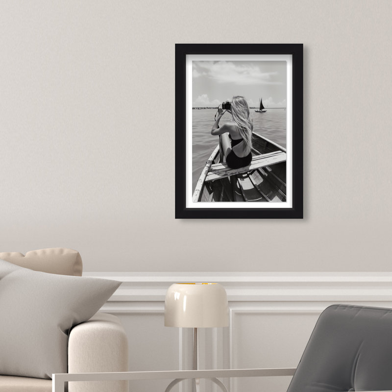Frame Of Solitude Print by Oliver Gal, 37.5"H x 25.5"W, Black Shadowbox