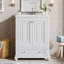 Meuble-lavabo moderne autoportant en bois massif 24 po, lavabo inclus-479757248-480866051