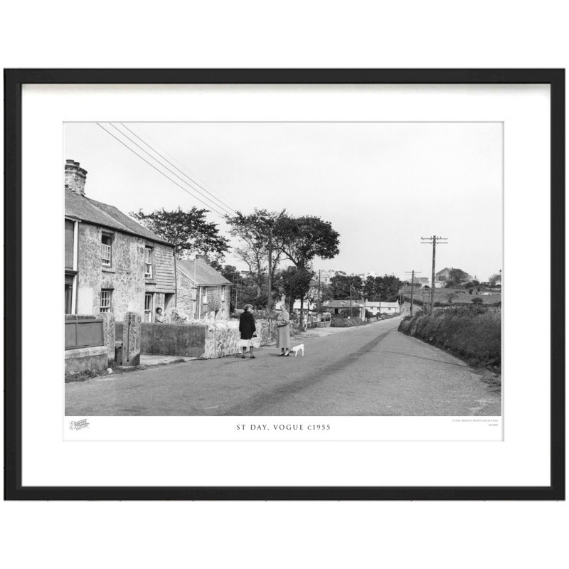 St Day, Vogue C1955 by Francis Frith - Single Picture Frame Print, 28cm H x 36cm W x 2.3cm D