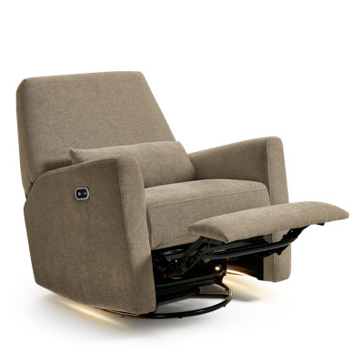 Ansel Upholstered Swivel Glider