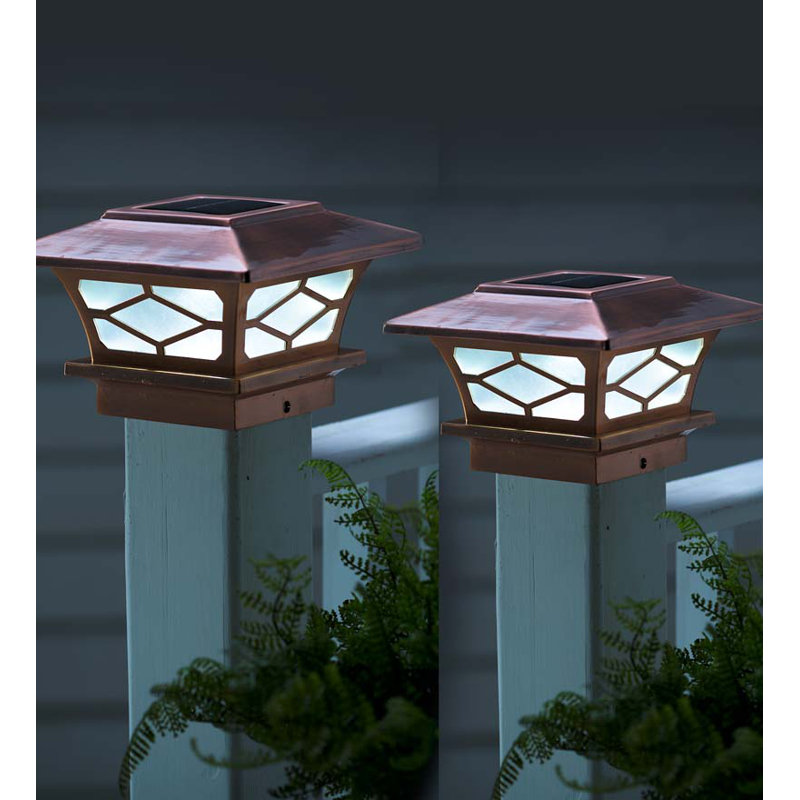 Ensemble de 2 lampadaires solaires Classic, Cuivre