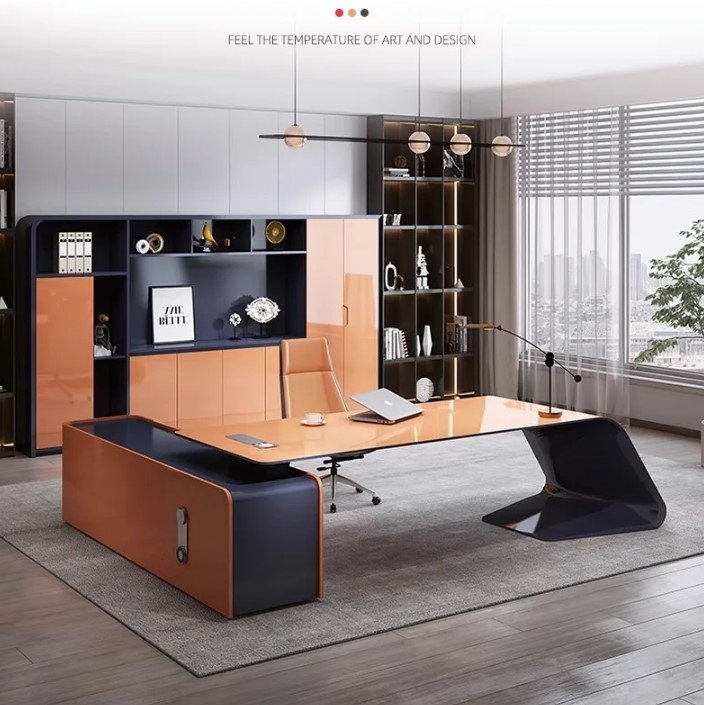 Chilmonik L-Shaped Executive Desk, 75cm H x 220cm W x 80cm D