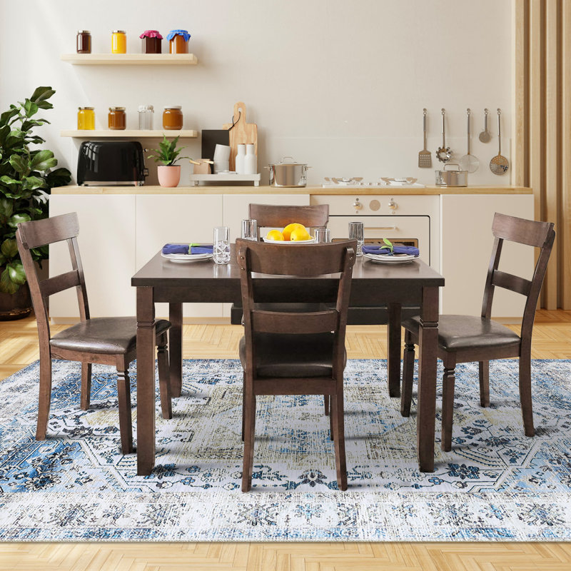 Richmon Washable Oriental Indoor Rug, Rectangle 5' x 7'