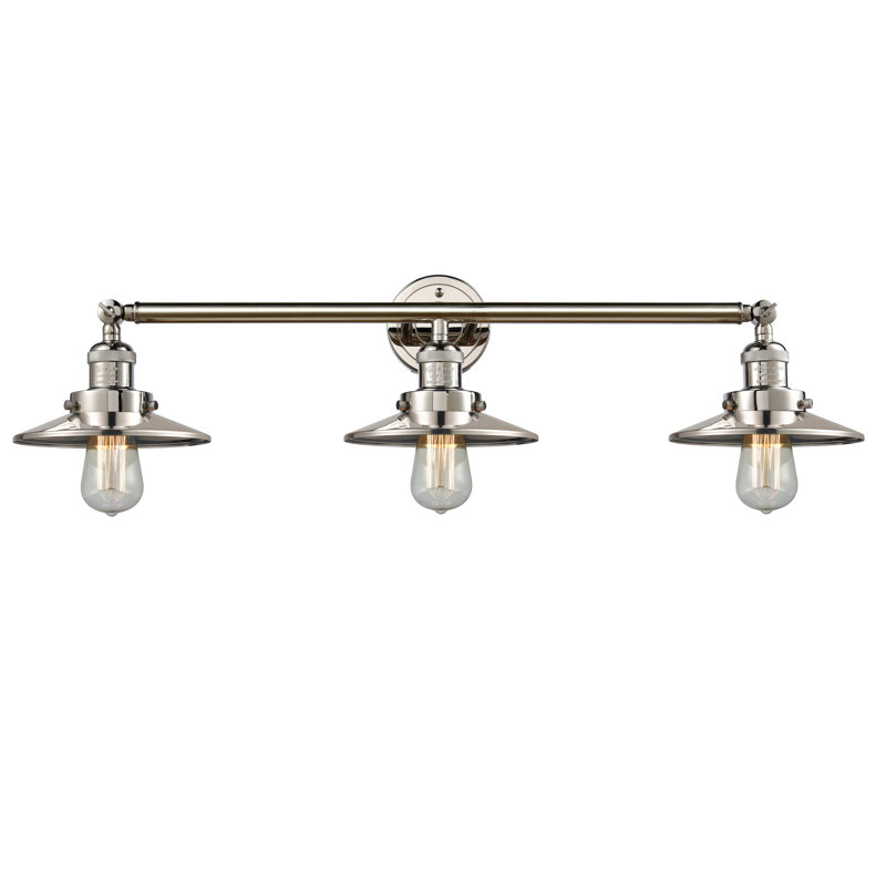 Clintonpark 3 - Light Dimmable Vanity Light, 60 Watt Vintage Incandescent Bulb, Oil Rubbed Bronze, Oiled Rubbed Bronze